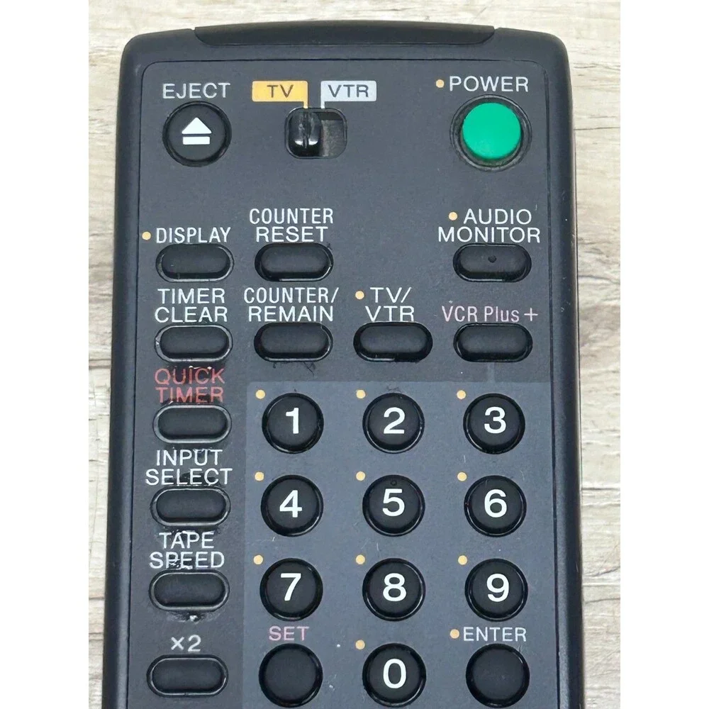 Vintage Sony RMT-V202 Video Cassette Player Replacement Remote Control Works